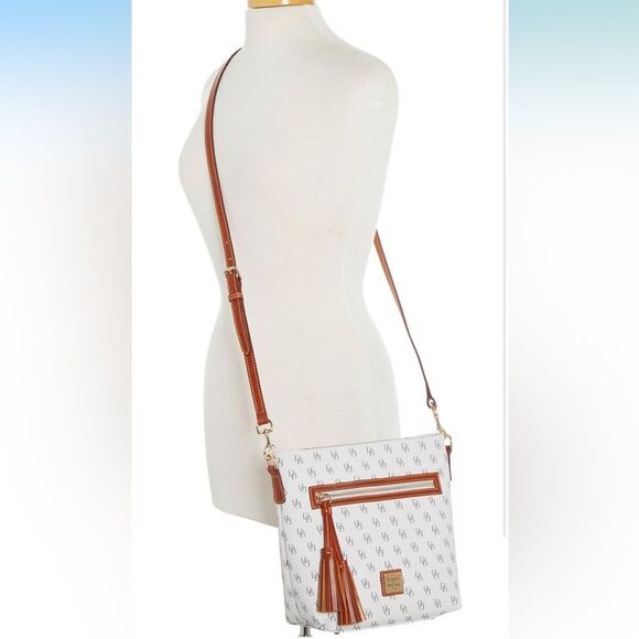 Dooney & Bourke Gretta Lani Crossbody White and Brown - Picture 3 of 16
